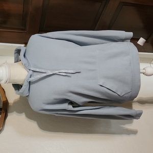 Marc New York Women’s Cozy Sweatshirt Pullover Hoodie Blue, Stretch Size S